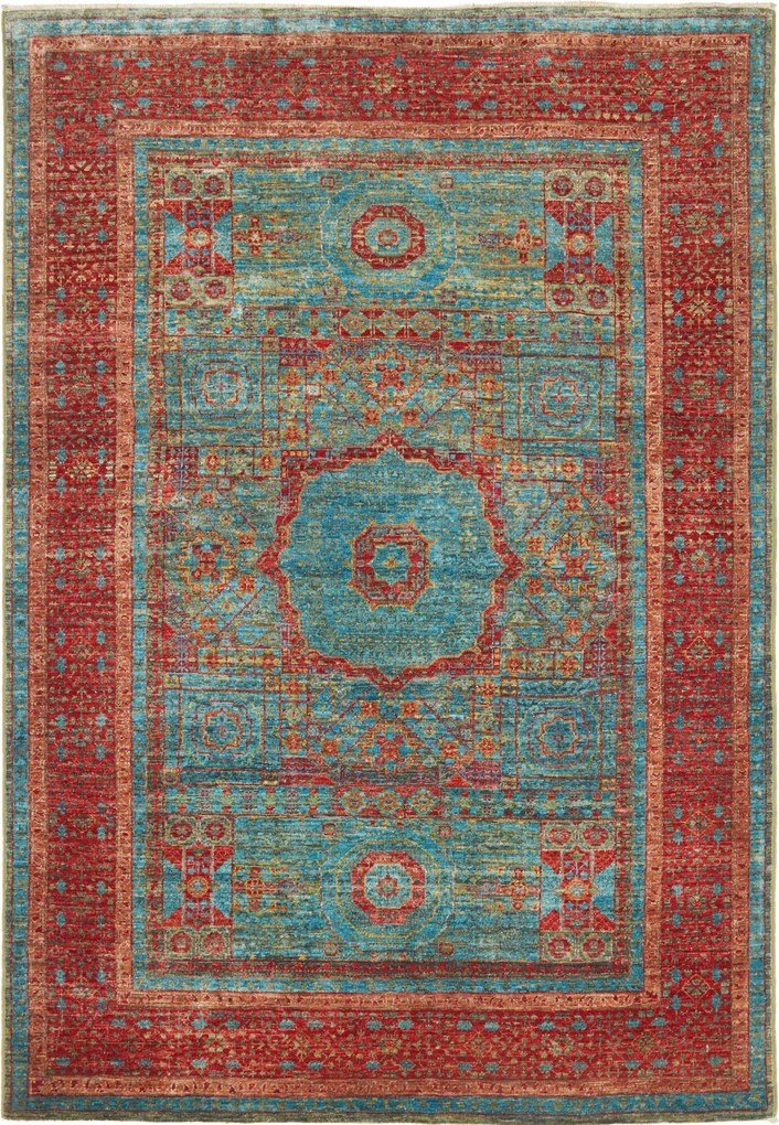 Mamluk Tappeto orientale 180x130 Rosso (Pakistan) Annodato A Mano