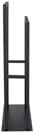 WENKO 26056100 - Portasciugamani a piantana RIVALTA 46x80 cm acciaio inox/nero