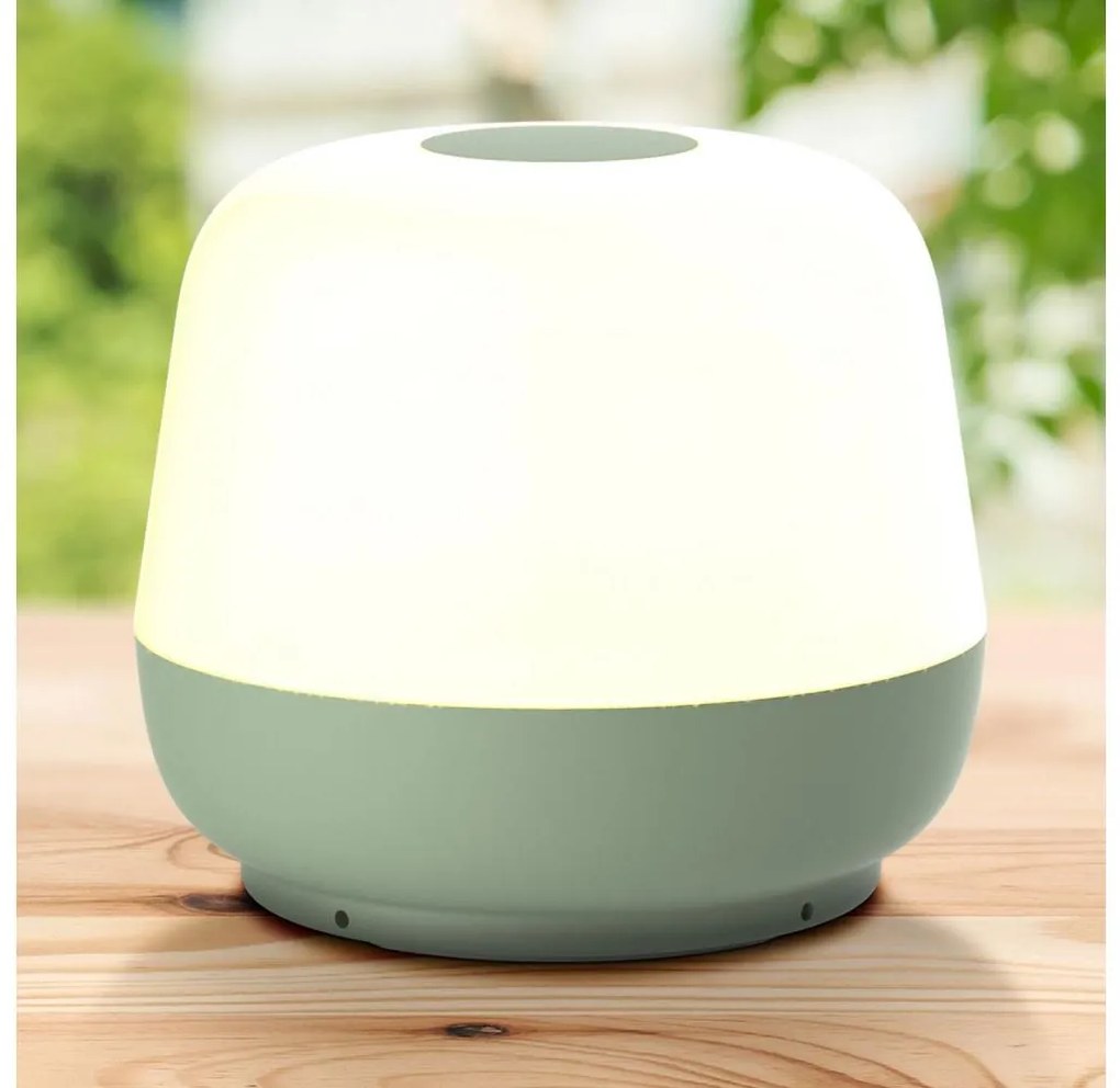 Lampada da tavolo LED dimmerabile SAMBA LED/1,2W/5V USB 1200 mAh IP44 verde