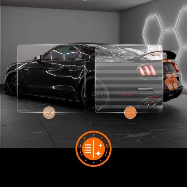 Plafoniera LED/350W/85-265V 4000K 313x298 cm CRI 90 IP54 bianco