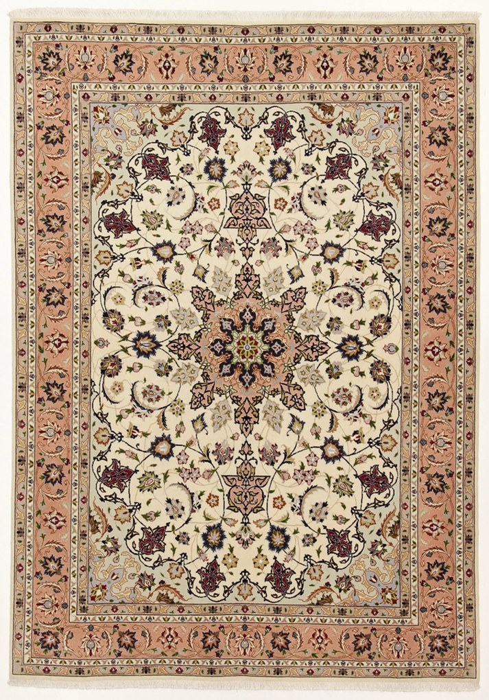 Tabriz Tappeto persiano 210x150 (Iran) Annodato A Mano