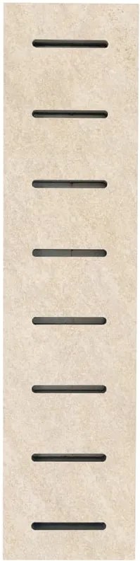Bordo per piscina in gres porcellanato ECODADO+ Griglia Gres beige 14,5x60x2 L 50 x H 14.5 cm, Sp 20 mm