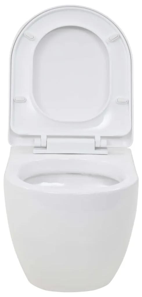 WC Sospeso con Sciacquone Alto Nascosto in Ceramica