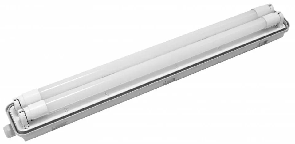 Plafoniera IP66 per 2 tubi LED 60cm - (Unilaterale) - Serie Professional Plafoniera  per 2 tubi LED da 60cm