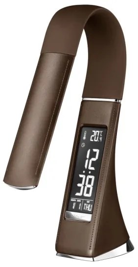 Brilagi - Lampada da tavolo dimmerabile a LED con display PELLE LED/7W/230V marrone