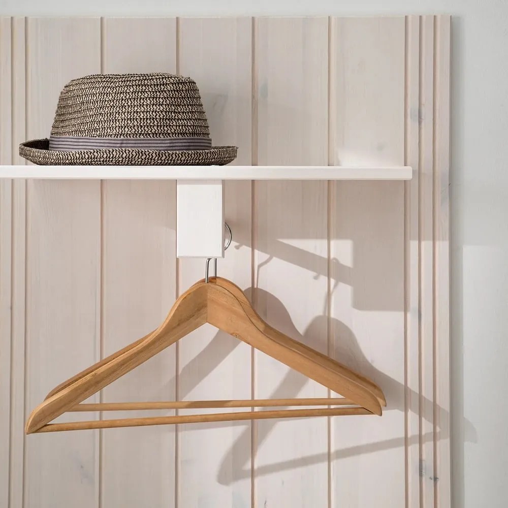 Set di mobili da ingresso bianco in pino massiccio 60x120x25 cm Anita – Støraa