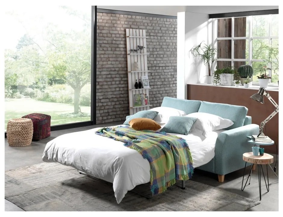 Divano letto turchese 190 cm Sonia - Scandic