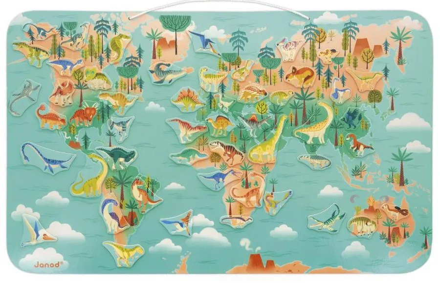 Planisfero magnetico - Dinosauri - 50 pz