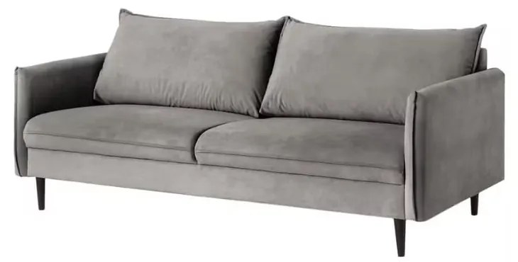 Divano grigio con rivestimento in velluto 203 cm Juli – Ropez