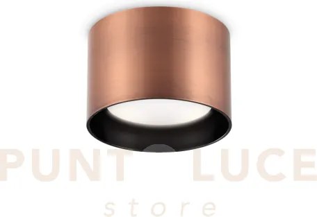 Spike tondo faretto 1 luce attacco gx53 lampadina inclusa rame