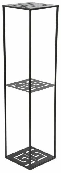 Portafiori 100x24 cm nero