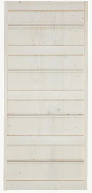 Anta per porta scorrevole Storage in legno massello bianco L 96 x H 215 cm sp.64 mm reversibile