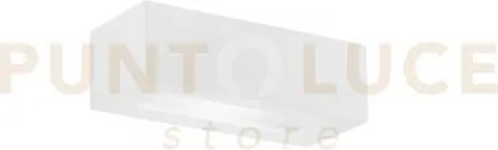 Applique a parete candida bianca 1 luce attacco e14 22x9x7cm