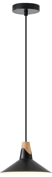 Lampadario a sospensione con filo 1xE27/15W/230V nero