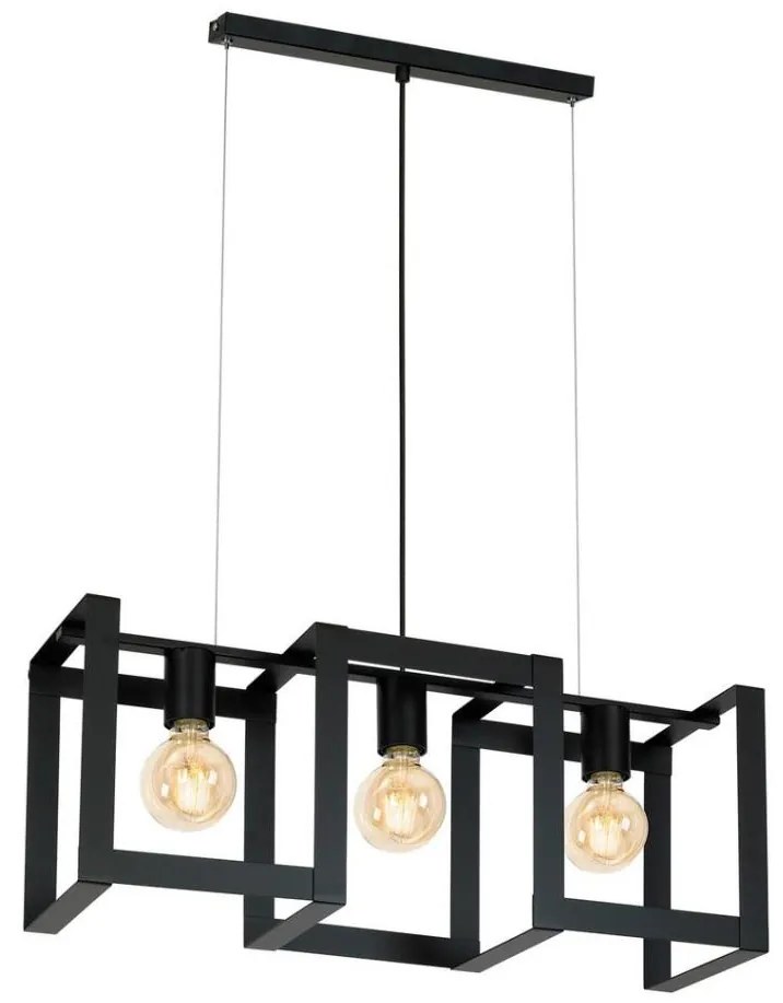 Lampadario a sospensione con filo KARTEL 3xE27/60W/230V