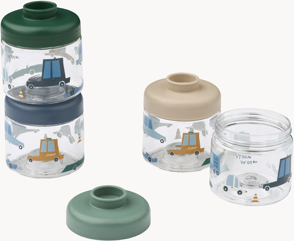 Set di 4 scatole per snack per bambini Dominique