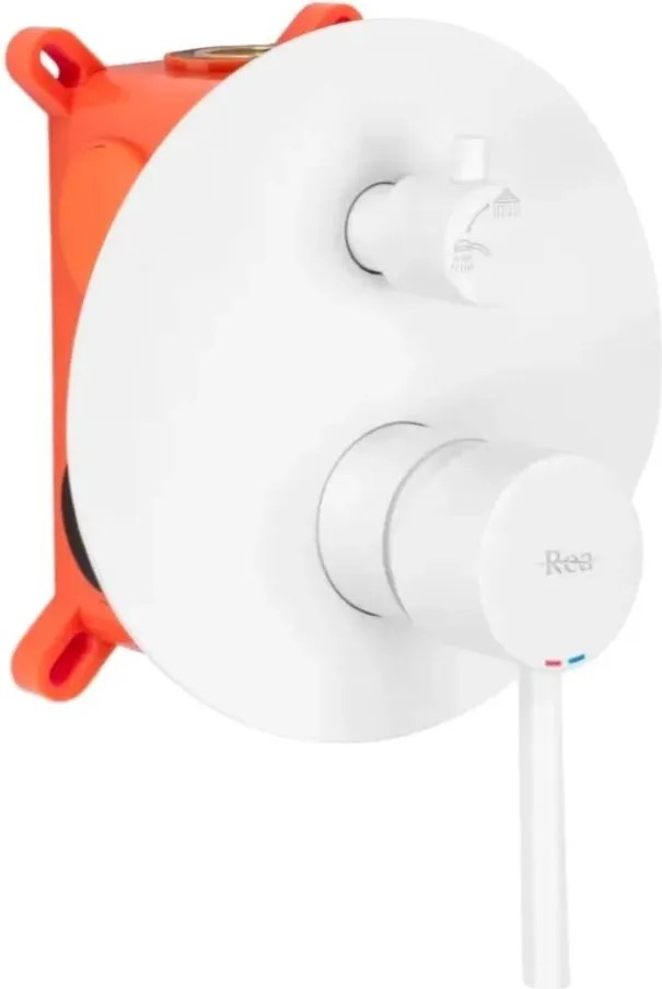 Rubinetto da vasca Rea Lungo White Matt + Box