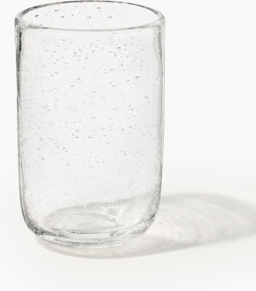 Set di 4 bicchieri in vetro soffiato con bolle d'aria Hippolyte