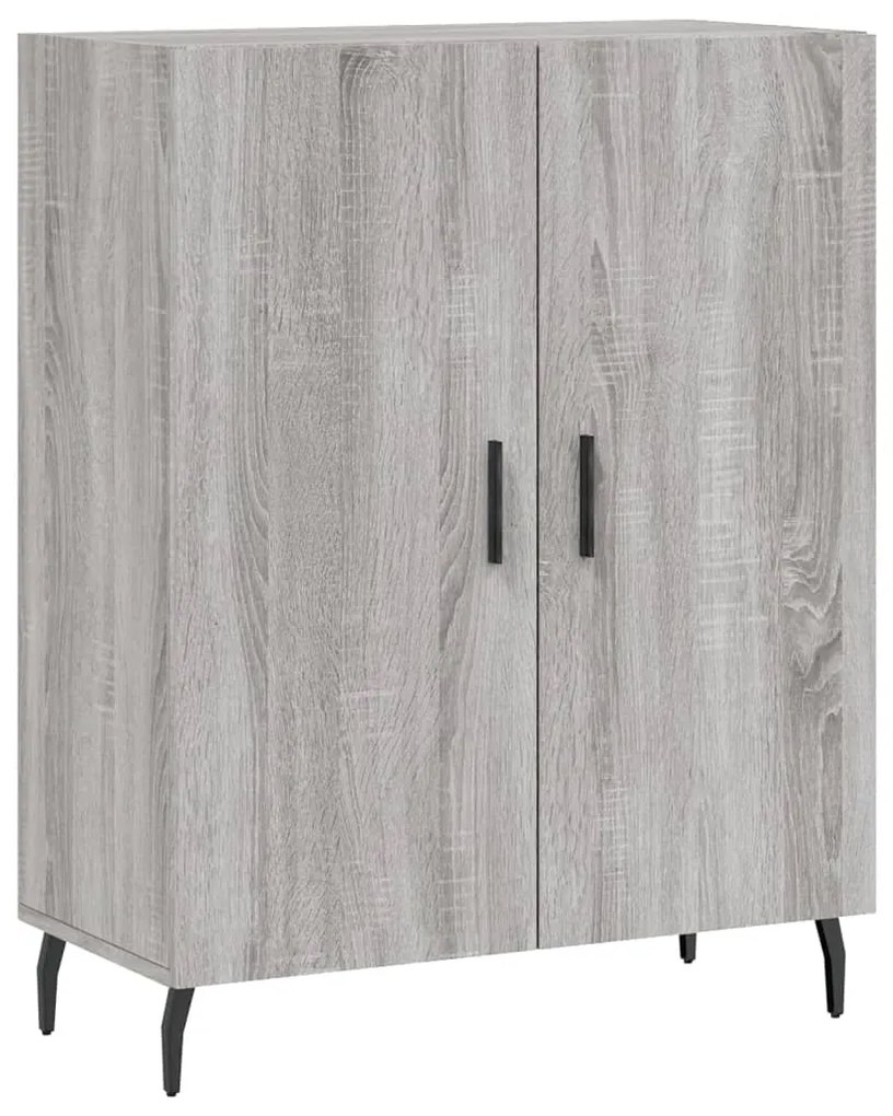 Credenza grigio sonoma 69,5x34x90 cm in legno multistrato