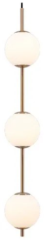 Audrey 3 Lampada a Sospensione Brass/White Opal - UMAGE