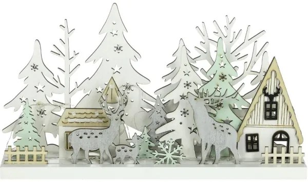 Retlux - Decorazione natalizia LED LED/3xAAA/bianco caldo foresta