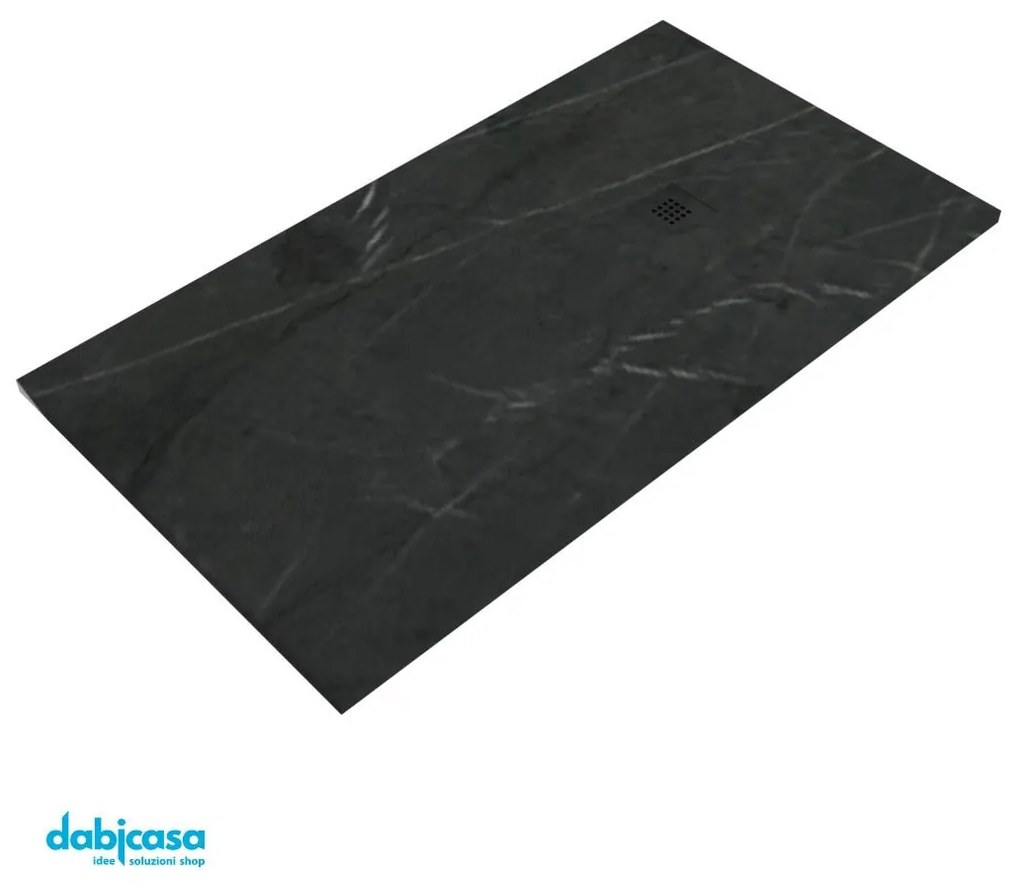 Zenon "Imagine" Piatto Doccia Effetto Pietra Marquina 80x100 h 2,5 Cm