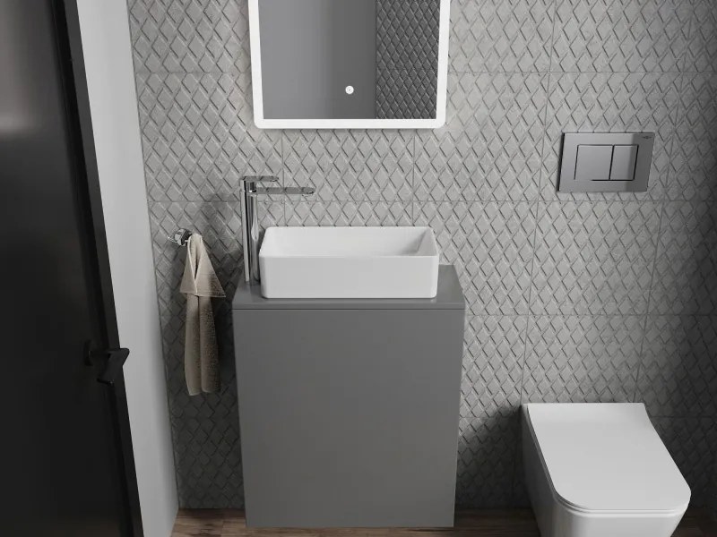 Mexen Nadia lavabo da appoggio 46 x 23 cm, bianco - 21614600