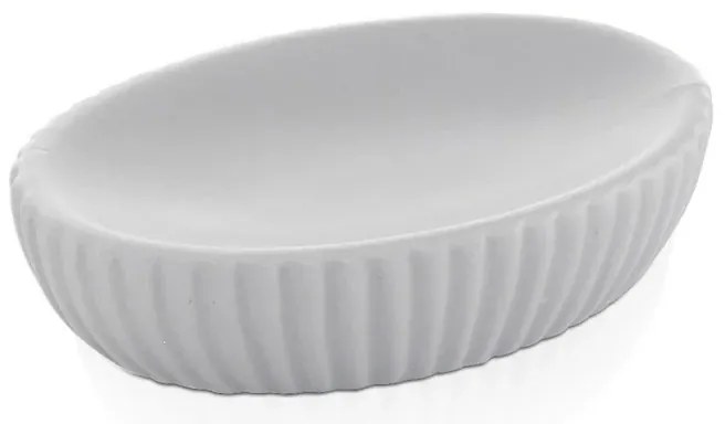 Portasapone da appoggio grigio Gedy serie Marika in ceramica