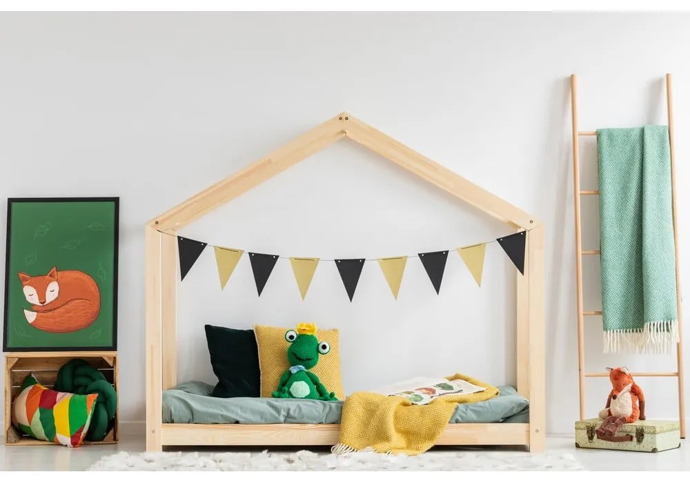 Letto per bambini in legno di pino 140x200 cm Mila RM - Adeko