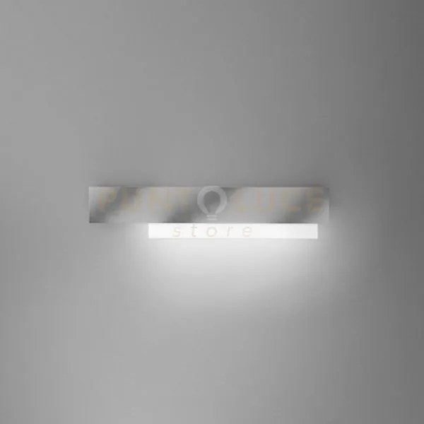 Doha a/g - applique acciaio a led 3000k 2100lm 25w alluminio e meta...