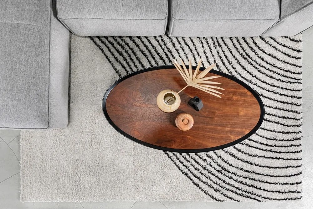 Tappeto nero/beige 120x180 cm Coastalina – Universal