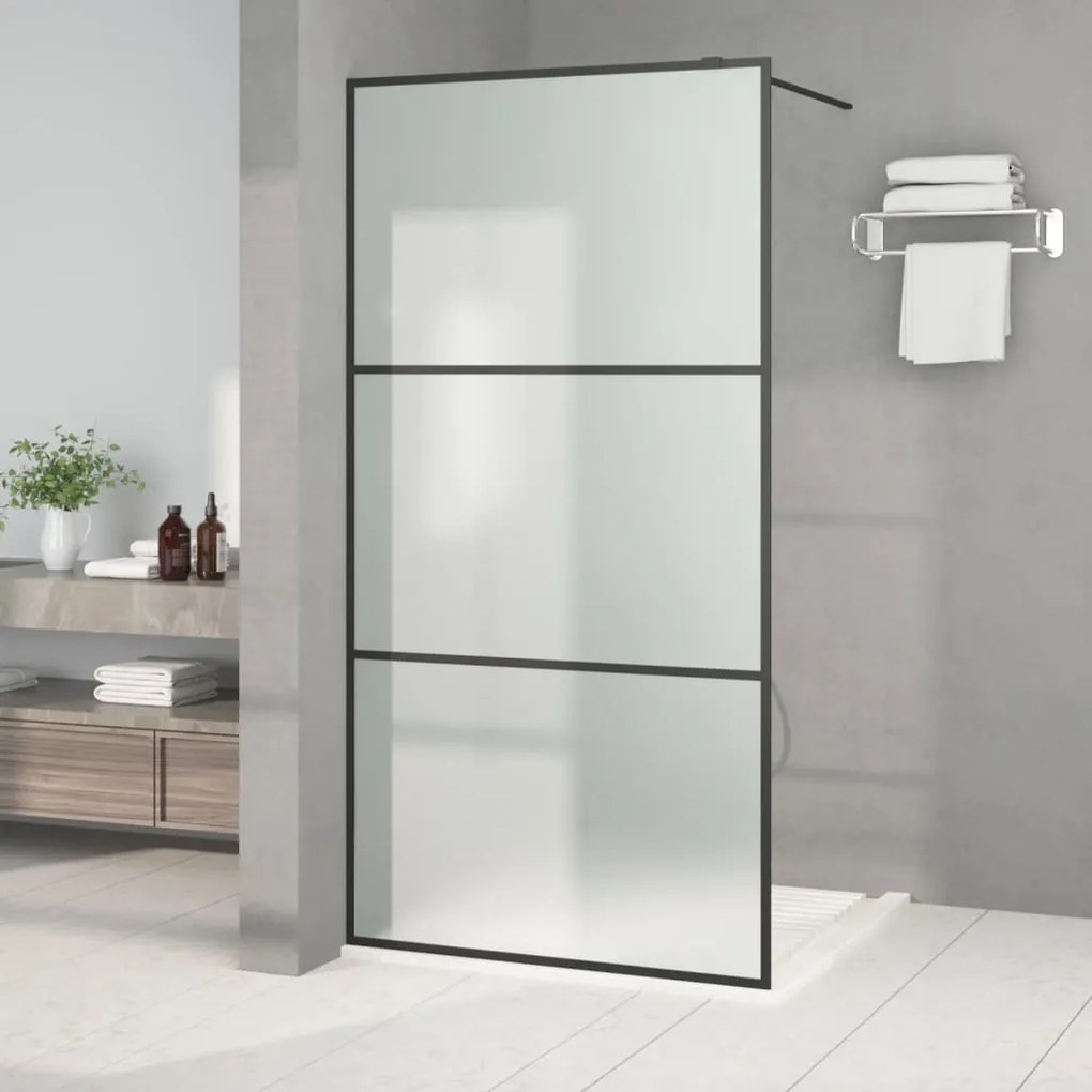 Parete Doccia Walk İn 100x195 Cm Vetro Smerigliato Esg /
