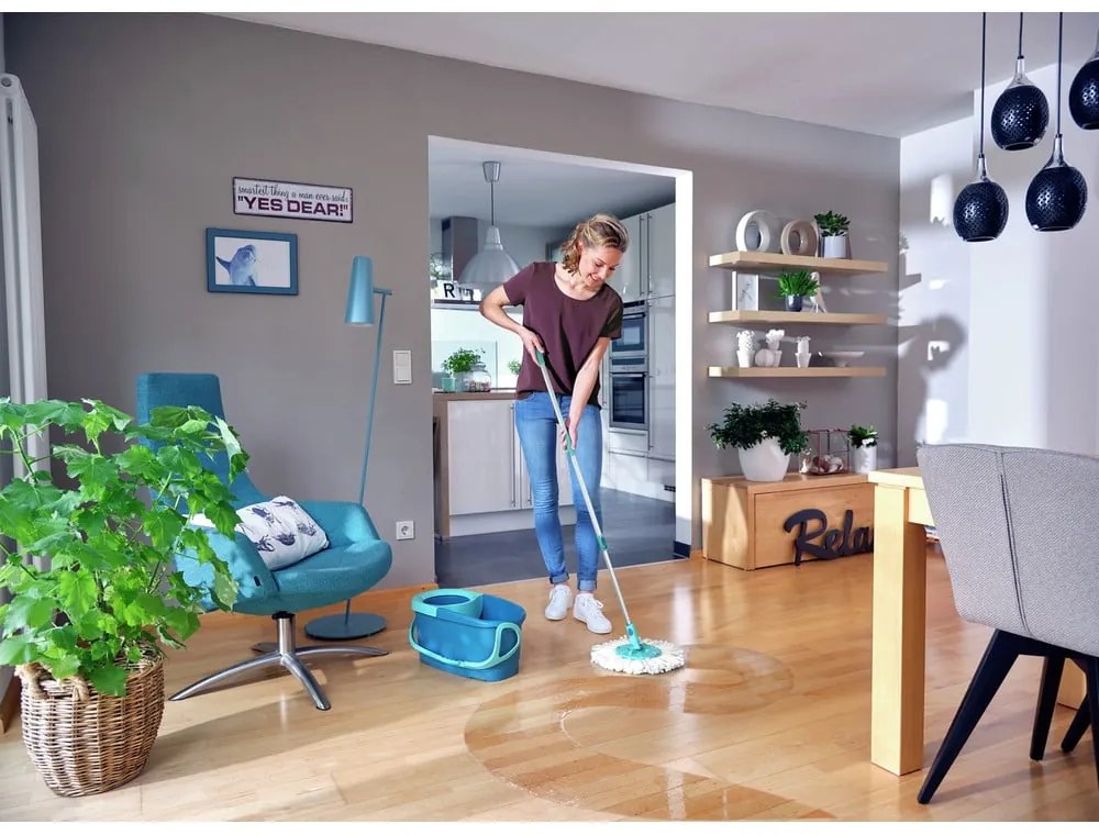 Mop rotante con secchio e detergente per pavimenti Rotation Disc Ergo - LEIFHEIT