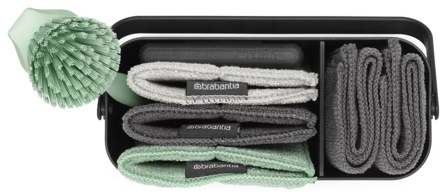 Set per lavare i piatti grigio scuro in plastica riciclata SinkSide – Brabantia