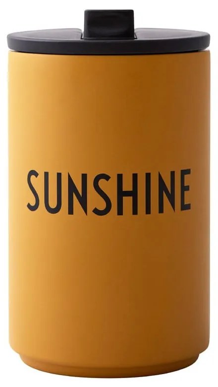 Tazza da viaggio Mustard , 350 ml Sunshine - Design Letters