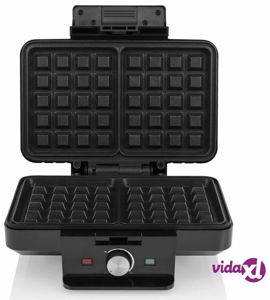 Tristar Piastra per Waffle 1000 W per 2 Waffle Nera