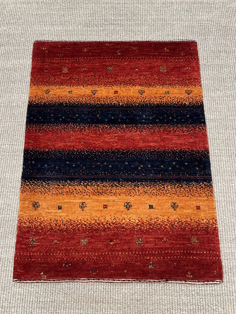 Loribaft Tappeto 60 x 80 Giallo (Iran) Annodato A Mano