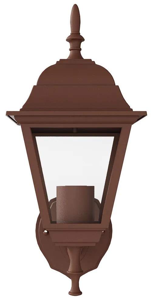 Applique Lanterna da Esterno E27 IP54 Corten - Serie ALFIERI 1A