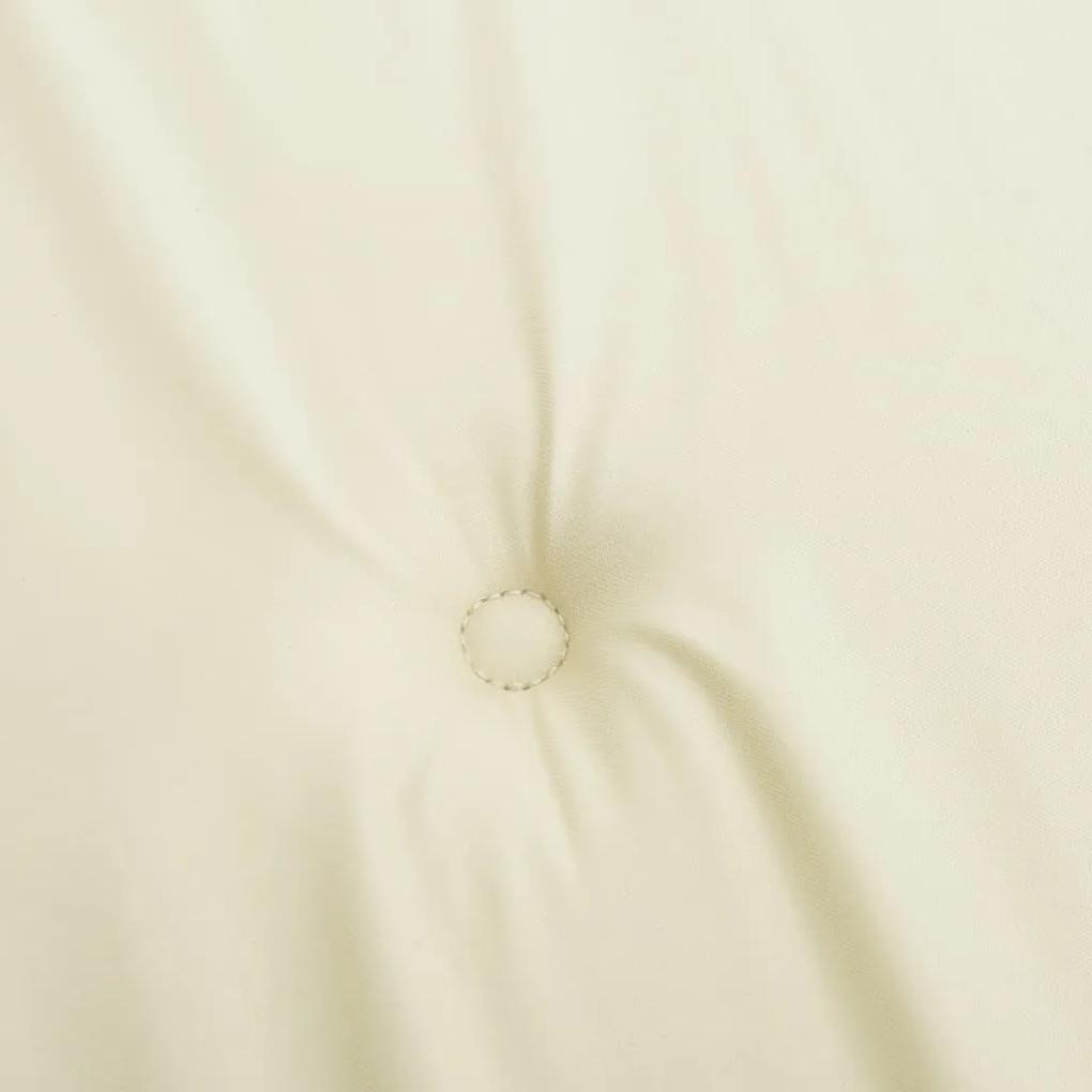 Cuscino per Panca Crema 120x50x3 cm in Tessuto Oxford