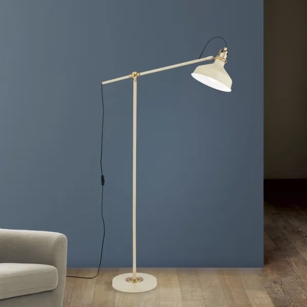 Orion Dimmerabile 12-1192/1 - Lampada con piedistallo SCHILLER 1xE27/40W/230V color crema/bronzo