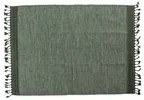 Tappeto moderno Dallas, stile kilim, 100% cotone, verde, 170x110cm