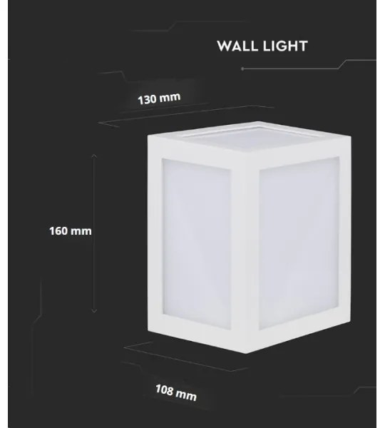 Applique a LED da esterno LED/12W/230V 3000K IP65 bianco