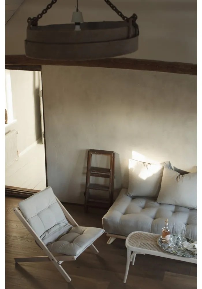 Sedia pieghevole Raw/Olive Green Boogie - Karup Design