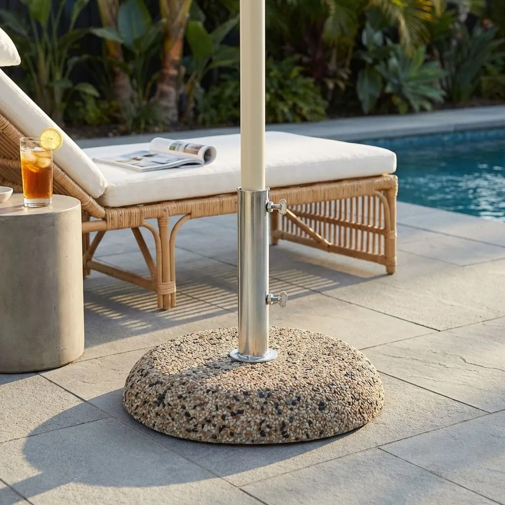 Base ombrellone palo centrale diametro tubo 35 mm