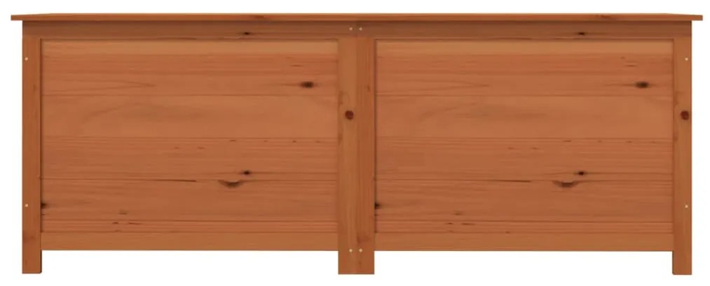 Scatola cuscini marrone 150x50x56 cm in legno massello di abete