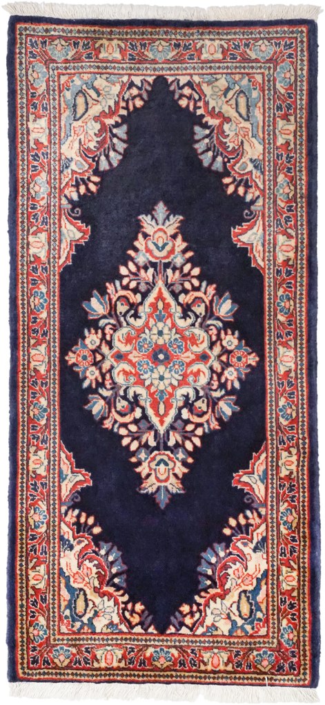 Sarouk Tappeto 60 x 130 (Iran) Annodato A Mano