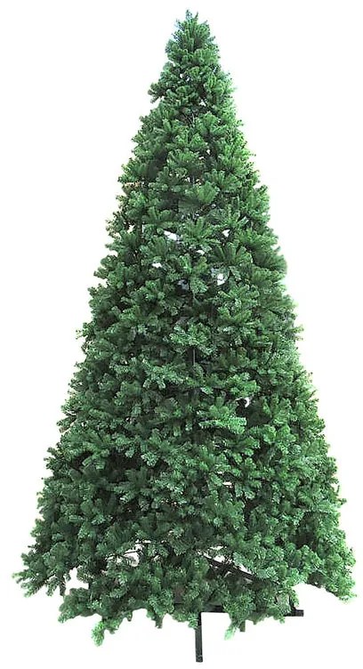 Albero di Natale artificiale verde H 300 cm x ø 170 cm