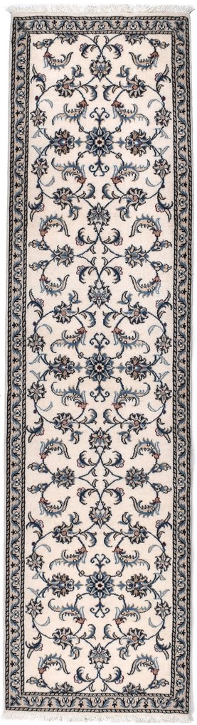 Nain Tappeto persiano 290x80 Beige (Iran) Annodato A Mano