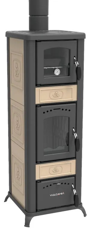 Stufa a legna Rina Forno 6.11 kW beige