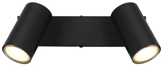 Globo 57911-2B - Luce Spot ROBBY 2xGU10/35W/230V nero